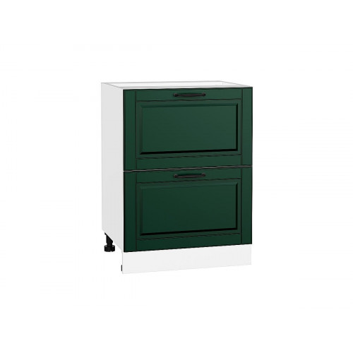 816*600* Шкаф нижний с 2-мя ящиками Дублин Special Green