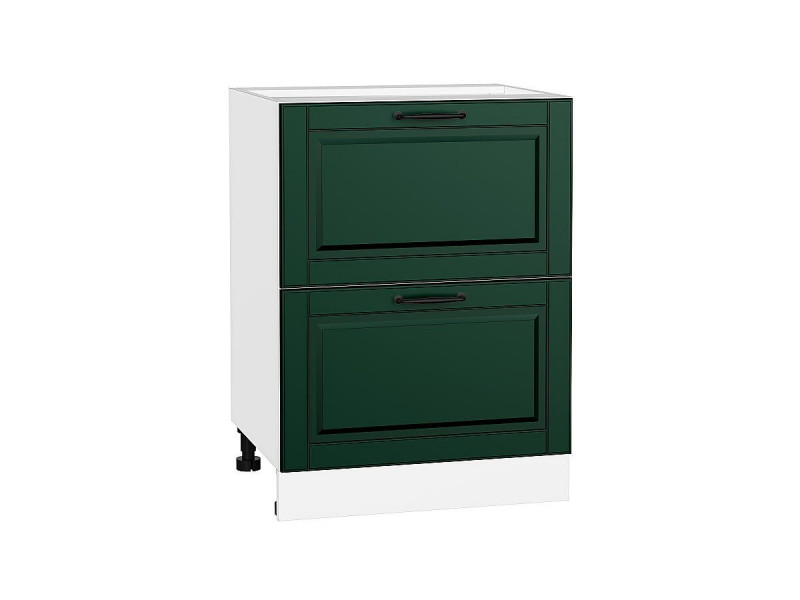 816*600* Шкаф нижний с 2-мя ящиками Дублин Special Green
