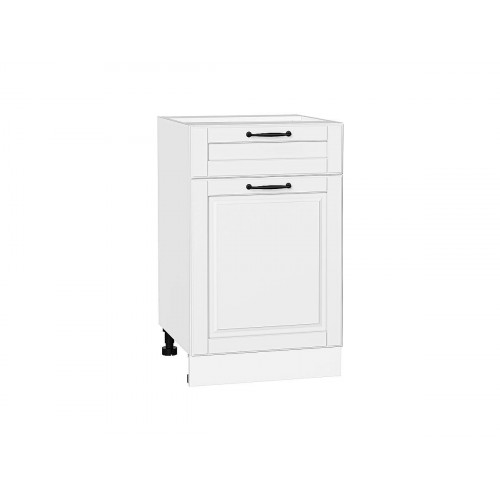 816*500* Шкаф нижний с 1-ой дверцей и ящиком Дублин Special White