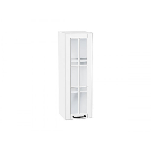 920*300* Шкаф верхний с 1-ой остекленной дверцей Дублин Special White
