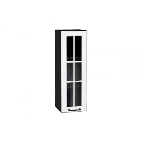 920*300* Шкаф верхний с 1-ой остекленной дверцей Дублин Special White