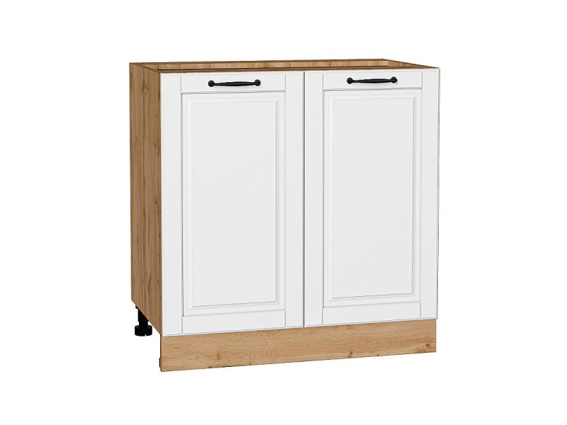 816*800* Шкаф нижний с 2-мя дверцами Дублин Special White