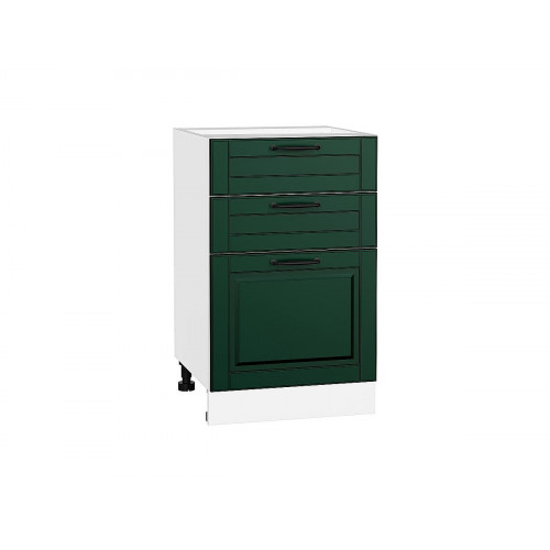 816*500* Шкаф нижний с 3-мя ящиками Дублин Special Green
