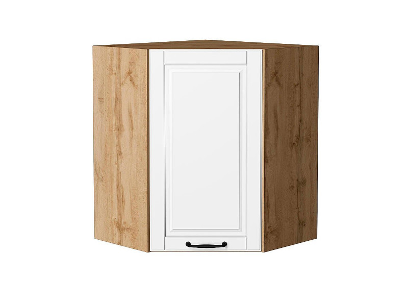 716*600*600 Шкаф верхний угловой Дублин Special White