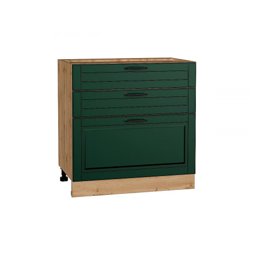 816*800* Шкаф нижний с 3-мя ящиками Дублин Special Green