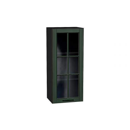 920*400* Шкаф верхний с 1-ой остекленной дверцей Дублин Special Green