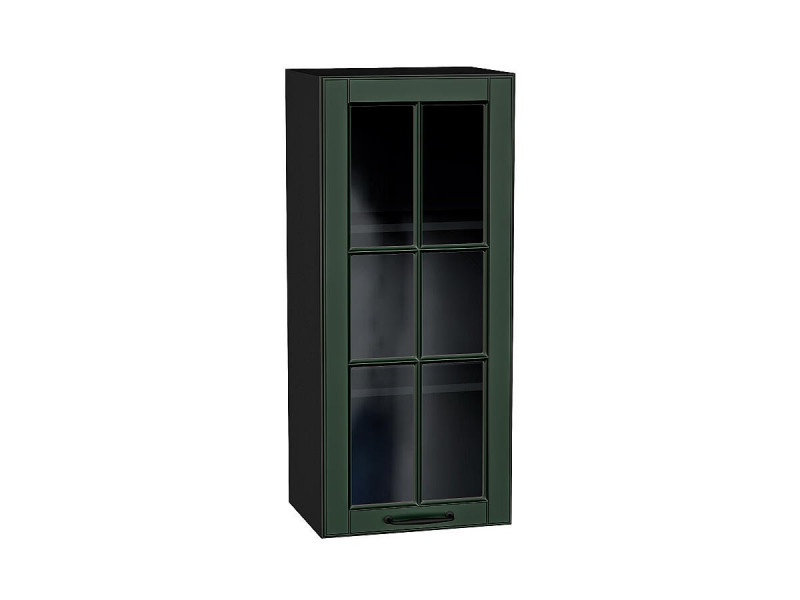 920*400* Шкаф верхний с 1-ой остекленной дверцей Дублин Special Green