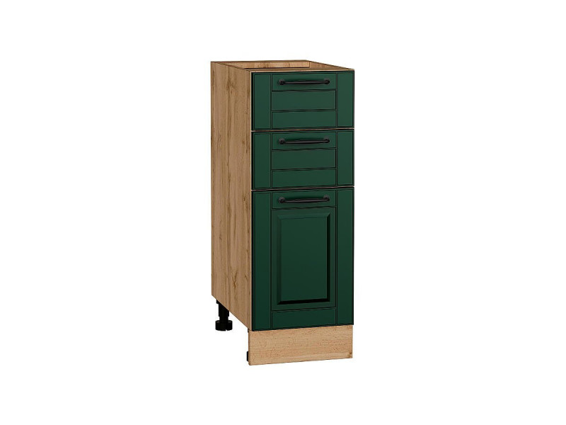 816*300* Шкаф нижний с 3-мя ящиками Дублин Special Green