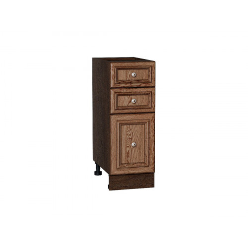 816*300* Шкаф нижний с 3-мя ящиками Шале Brown Dreamline Graphite