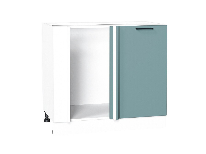 816*890* Шкаф нижний угловой Флэт Grey-green In 2S Белый