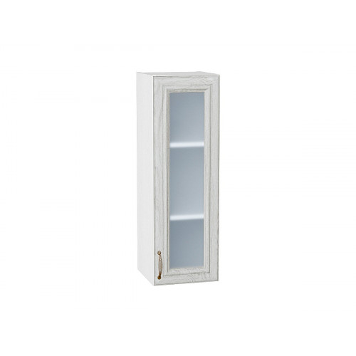 920*300* Шкаф верхний с 1-ой остекленной дверцей Шале White Dreamline Белый
