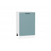 816*500* Шкаф нижний с 1-ой дверцей Флэт Grey-green In 2S Белый