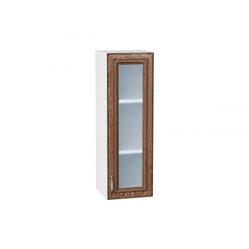 920*300* Шкаф верхний с 1-ой остекленной дверцей Шале Brown Dreamline Белый