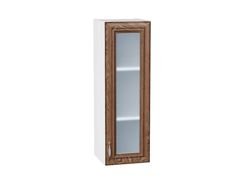920*300* Шкаф верхний с 1-ой остекленной дверцей Шале Brown Dreamline Белый