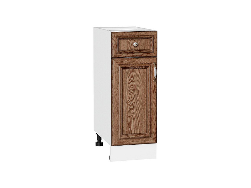 816*300* Шкаф нижний с 1-ой дверцей и ящиком Шале Brown Dreamline Белый