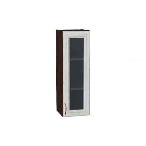 920*300* Шкаф верхний с 1-ой остекленной дверцей Шале White Dreamline Graphite