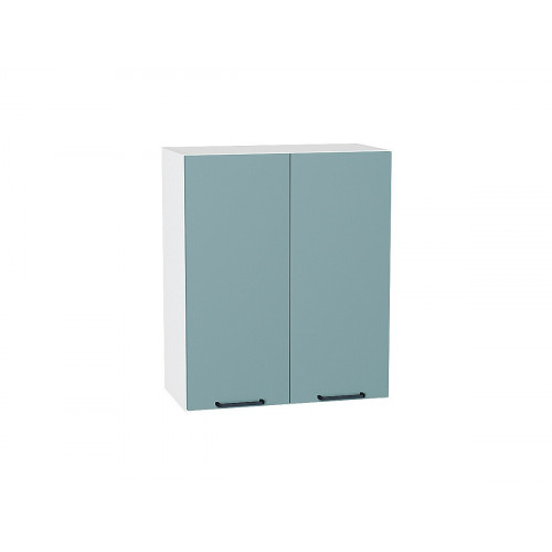 716*600* Шкаф верхний с 2-мя дверцами Флэт Grey-green In 2S Белый